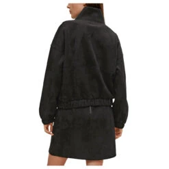 Comma Damen Sweatshirt Velvet Black Mat -Wellensteyn Shop comma sweatshirt schwarz 9999 hinten 28129