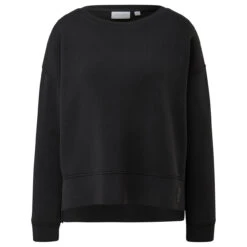 Comma Damen Sweatshirt Smooth Black
