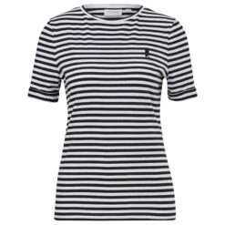 Comma Damen T-Shirt Black Stripes