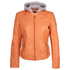 Gipsy (by Mauritius) Damen Lederjacke April Apricot -Wellensteyn Shop gipsy april women biker lederjacke apricot 9876