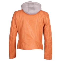 Gipsy (by Mauritius) Damen Lederjacke April Apricot -Wellensteyn Shop gipsy april women biker lederjacke apricot 9876 hinten