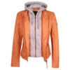 Gipsy (by Mauritius) Damen Lederjacke April Apricot -Wellensteyn Shop gipsy april women biker lederjacke apricot 9876 vorne