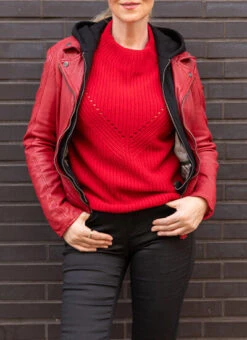 Gipsy (by Mauritius) Damen Lederjacke Narin Red -Wellensteyn Shop gipsy damen lederjacke narin rot