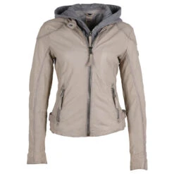 Gipsy (by Mauritius) Damen Lederjacke Finja Off White