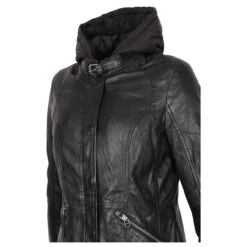 Gipsy (by Mauritius) Damen Ledermantel Marsha Black -Wellensteyn Shop gipsy jacke marsha damen black vorne