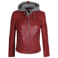 Gipsy (by Mauritius) Damen Lederjacke Ammy Dark Red