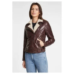 Gipsy (by Mauritius) Damen Lederjacke Tyla Brown 12 Gipsy (by Mauritius) Damen Lederjacke Tyla Brown -Wellensteyn Shop gipsy tyla bikerjacke brown ansicht model