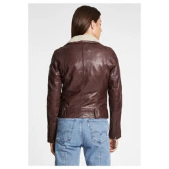 Gipsy (by Mauritius) Damen Lederjacke Tyla Brown 13 Gipsy (by Mauritius) Damen Lederjacke Tyla Brown -Wellensteyn Shop gipsy tyla bikerjacke brown ansicht model hinten