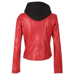 Gipsy (by Mauritius) Damen Lederjacke Yvie Red -Wellensteyn Shop gipsy yvie biker jacke rot 9620 hinten