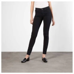 MAC Dream Skinny Jeans Black Black 6 MAC Dream Skinny Jeans Black Black -Wellensteyn Shop mac dream skinny jeans black black d999 model vorne