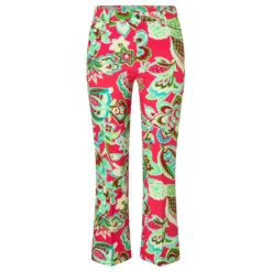 MAC Aida Kick 7/8 Hose Light Red Pink Printed -Wellensteyn Shop mac jeans aida kick rosa 896b ansicht vorne