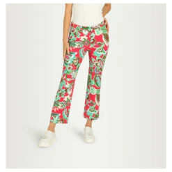 MAC Aida Kick 7/8 Hose Light Red Pink Printed -Wellensteyn Shop mac jeans aida kick rosa 896b model