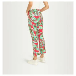 MAC Aida Kick 7/8 Hose Light Red Pink Printed -Wellensteyn Shop mac jeans aida kick rosa 896b model hinten