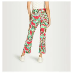 MAC Aida Kick 7/8 Hose Light Red Pink Printed -Wellensteyn Shop mac jeans aida kick rosa 896b model rueckseite