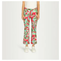 MAC Aida Kick 7/8 Hose Light Red Pink Printed -Wellensteyn Shop mac jeans aida kick rosa 896b model vorne