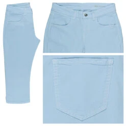 MAC Capri 3/4 Baumwollhose Sky Blue Summer