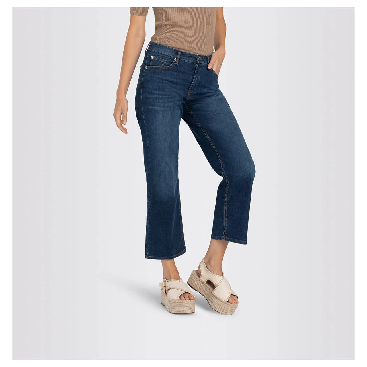 MAC Culotte 7/8 Jeans Authentic Mid Blue Washed 9 MAC Culotte 7/8 Jeans Authentic Mid Blue Washed – Bild 7