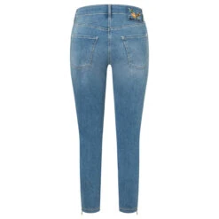 MAC Dream Chic 7/8 Jeans Simple Blue Washed Wonderlight -Wellensteyn Shop mac jeans dream chic 7 8 blau d289 ansicht hinten