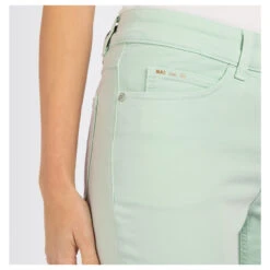 MAC Dream Summer 7/8 Baumwollhose Spray Green Wonderlight -Wellensteyn Shop mac jeans dream summer grC3BCn 619R detail vorne