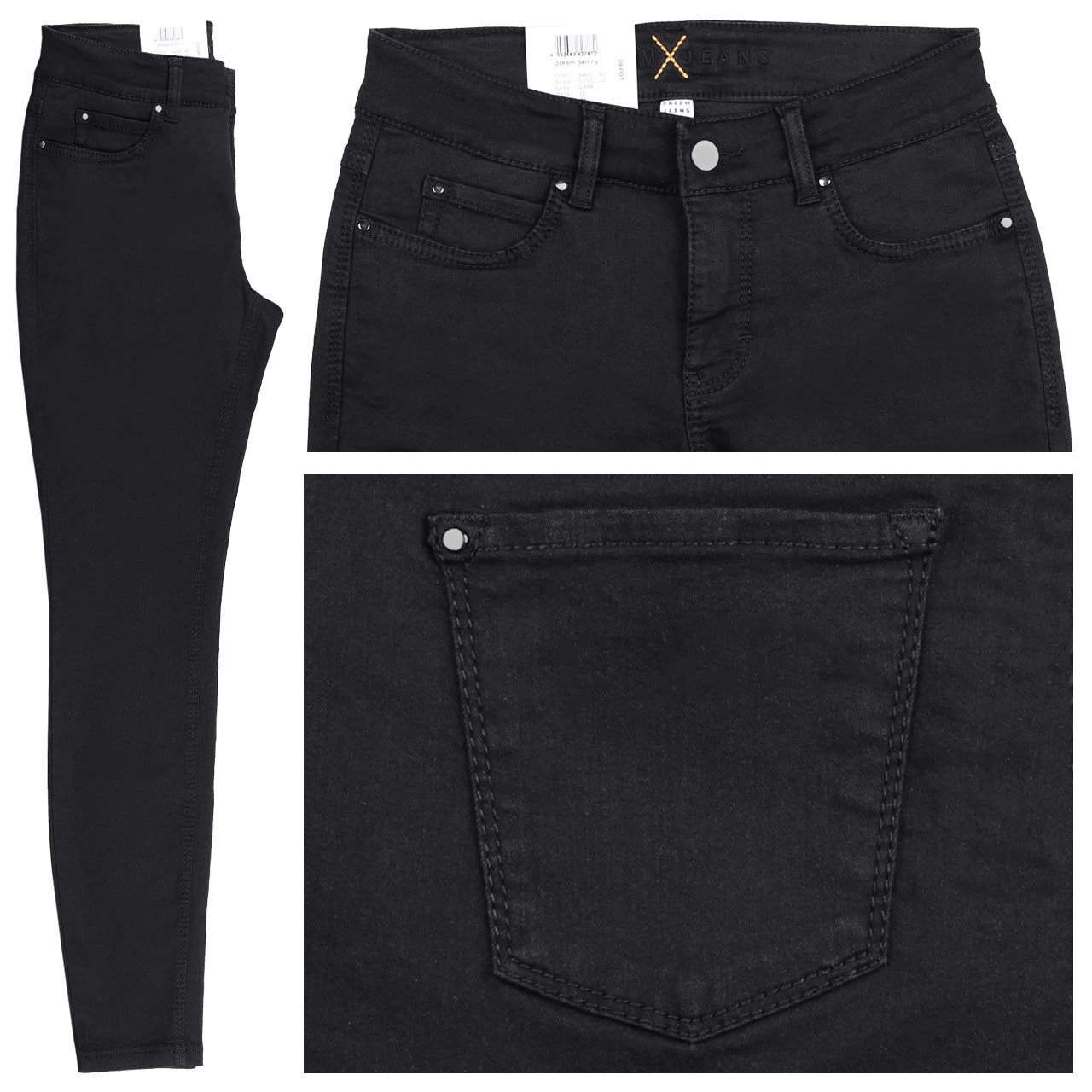 MAC Dream Skinny Jeans Black Black 3 MAC Dream Skinny Jeans Black Black