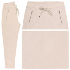 MAC Easy Ankle Baumwollhose Ivory
