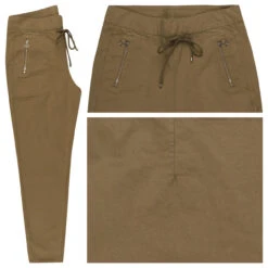 MAC Easy Ankle Baumwollhose Martini Olive