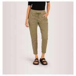 MAC Easy Ankle Baumwollhose Martini Olive -Wellensteyn Shop mac jeans easy active khaki 358r model