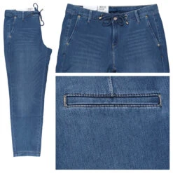 MAC Jogn Chino 7/8 Jeans Mid Blue Cool