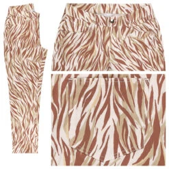 MAC Melanie 7/8 Baumwollhose Indian Tan Printed