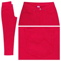 MAC Melanie 7/8 Baumwollhose Faded Rose Summer