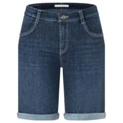 MAC Shorty Jeans New Basic Wash Summer Clean -Wellensteyn Shop mac jeans shorty summer clean new basic wash blau d845 ansicht