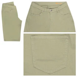 MAC Shorty Baumwollhose Dried Rosemary Summer