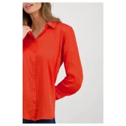 Monari Damen Langarm Bluse Lava 13 Monari Damen Langarm Bluse Lava -Wellensteyn Shop monari italian feeling bluse orange 469 detail