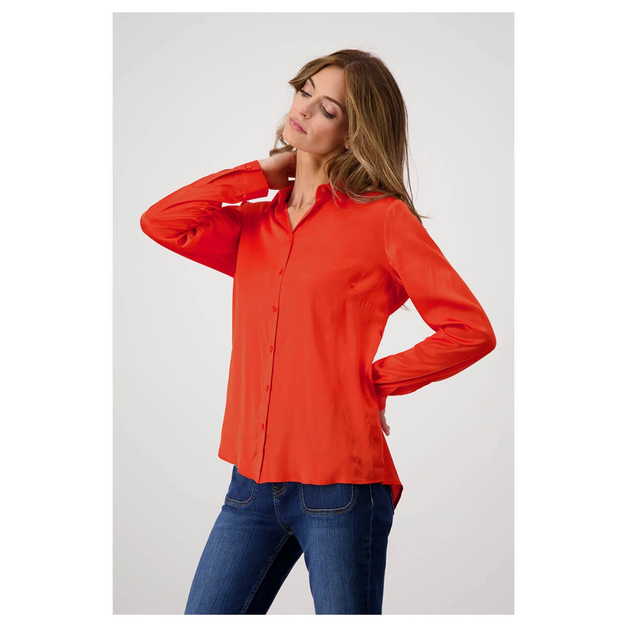 Monari Damen Langarm Bluse Lava 5 Monari Damen Langarm Bluse Lava – Bild 3