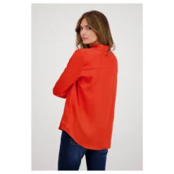 Monari Damen Langarm Bluse Lava 11 Monari Damen Langarm Bluse Lava -Wellensteyn Shop monari italian feeling bluse orange 469 hinten