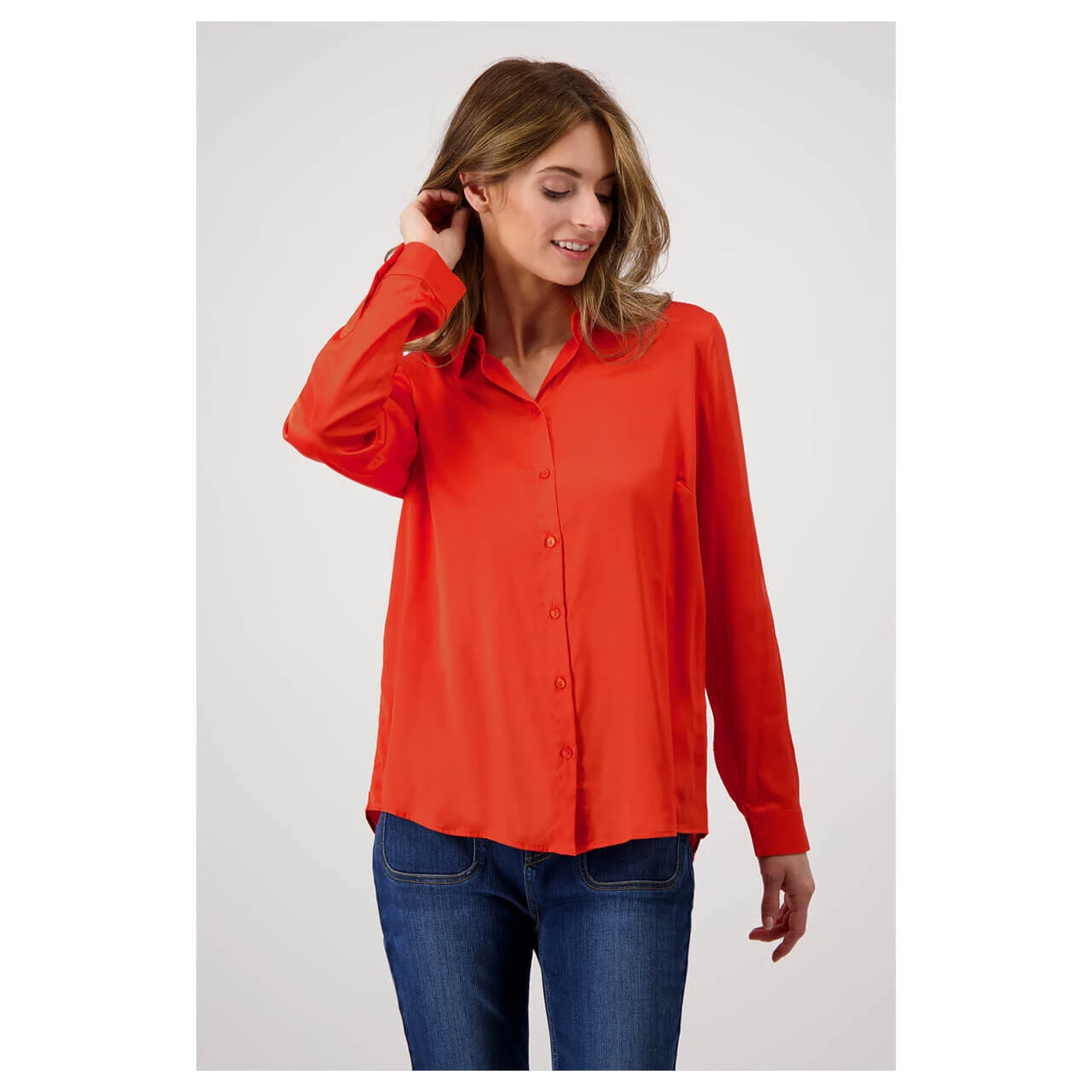 Monari Damen Langarm Bluse Lava 4 Monari Damen Langarm Bluse Lava – Bild 2