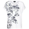 Monari Damen T-Shirt White Black Flowers -Wellensteyn Shop monari portofino t shirt muster weiC39F 100 ansicht