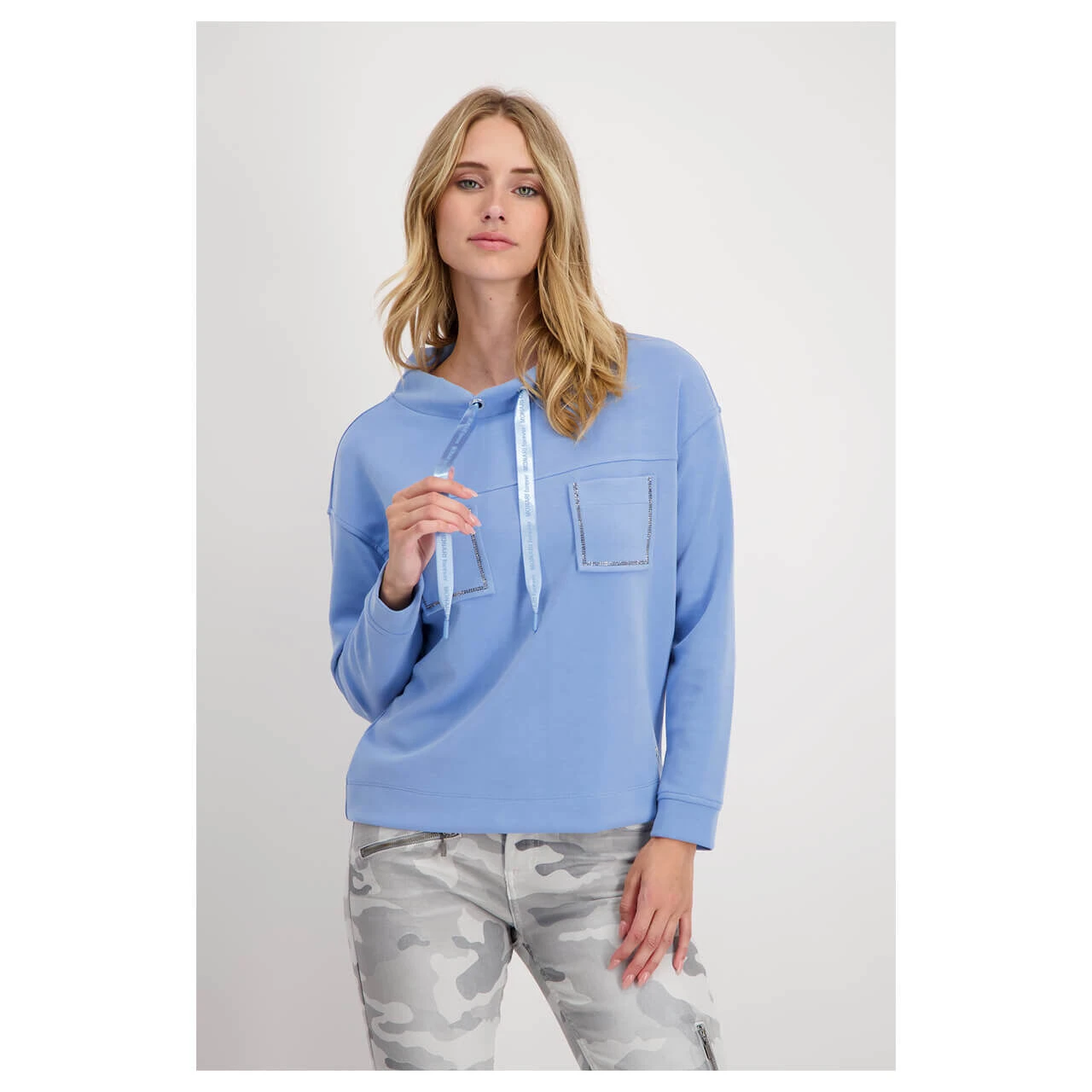 Monari Damen Sweatshirt Waterfall Glitter 4 Monari Damen Sweatshirt Waterfall Glitter – Bild 2