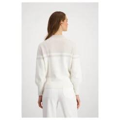 Monari Damen Pullover Cashew Glitter -Wellensteyn Shop monari pullover city of glamour weiss 153 model hinten