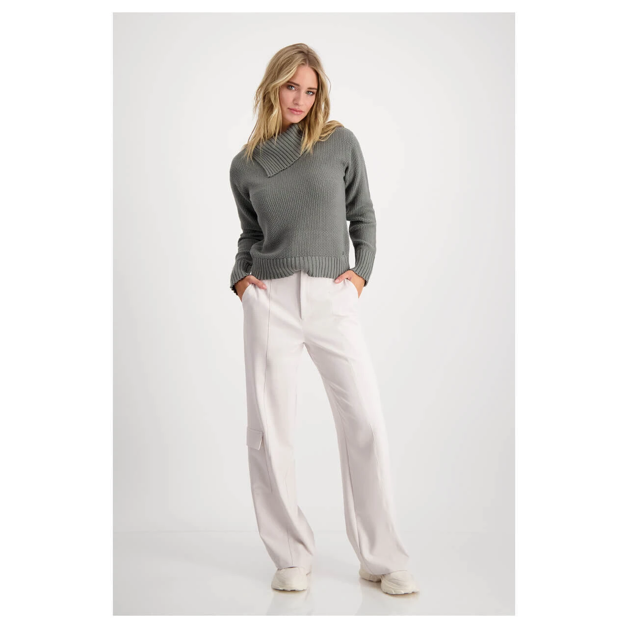 Monari Damen Rollkragen Pullover Frosty Green 7 Monari Damen Rollkragen Pullover Frosty Green – Bild 5