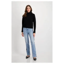 Monari Damen Rollkragen Pullover Black -Wellensteyn Shop monari pullover rollkragen schwarz 999 model