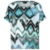 Monari Damen T-Shirt Fresh Mint Print 1 Monari Damen T-Shirt Fresh Mint Print -Wellensteyn Shop monari shirt blau gruen 614 ansicht