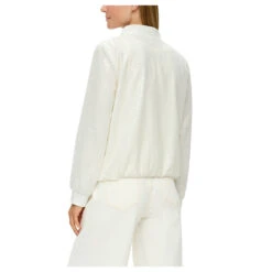 S.Oliver Damen Indoor Pailletten Blouson Creme White -Wellensteyn Shop s oliver blazer weiss 0210 model hinten