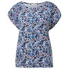 S.Oliver Damen T-Shirt Navy Flower Print -Wellensteyn Shop s oliver bluse blau 59a4