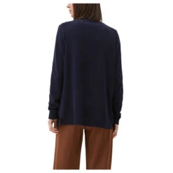 S.Oliver Damen Strickjacke Deep Navy -Wellensteyn Shop s oliver cardigan blau 5959 model hinten