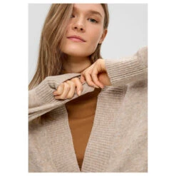 S.Oliver Damen Strickjacke Sand Brown -Wellensteyn Shop s oliver cardigan braun 82w2 detail