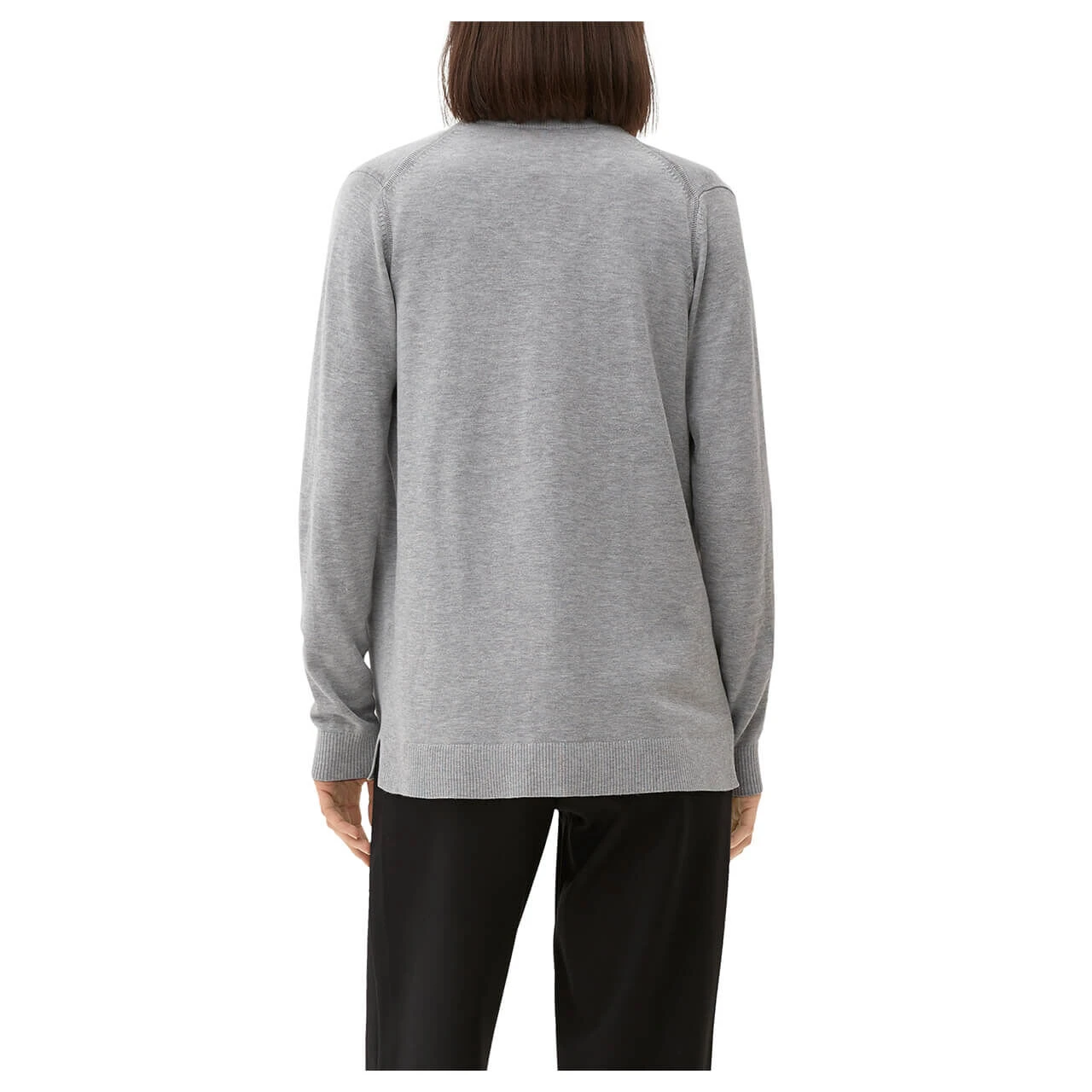 S.Oliver Damen Strickjacke Light Grey Melange 5 S.Oliver Damen Strickjacke Light Grey Melange – Bild 3