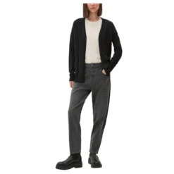 S.Oliver Damen Strickjacke Deep Black -Wellensteyn Shop s oliver cardigan schwarz 9999 ansicht model