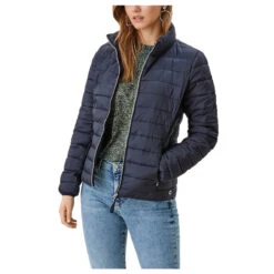 S.Oliver Damen Jacke Navy Blue -Wellensteyn Shop s oliver jacke damen blau 5959 ansicht vorne