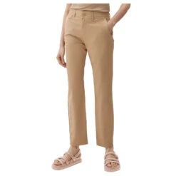 S.Oliver Damen Chino Ankle Baumwollhose Brown -Wellensteyn Shop s oliver jeans beige 8238 ansicht model vorn